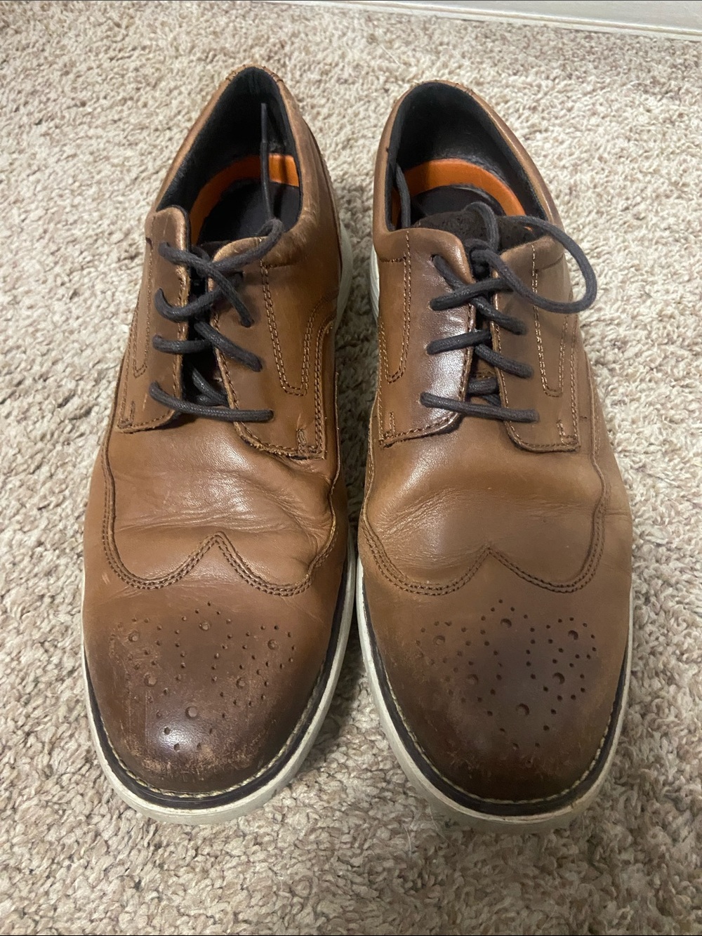 RockportMen's Brown Leather Wingtip Oxfords